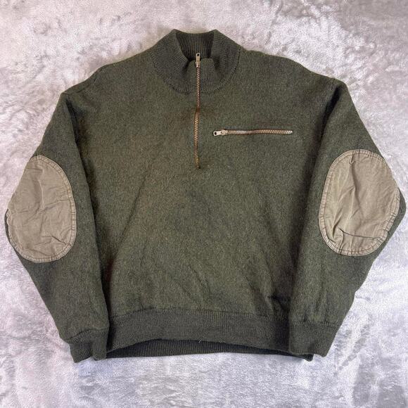 Cabela's Other - Cabela’s WindShear Wool Sweater Men’s XL (measures size small) Green Full Zip